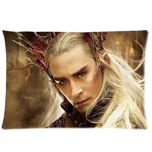 Hot Sale Custom Thranduil Lee Pace Zippered Pillow Case 20x30 (Twin Sides Print)