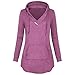 Produktbild Strung Damen Große Größe Langarm Pullover Sweatshirt mit Kapuze Pullover Tops Shirt Langarm Streifen Hoodie Patchwork Kapuzenpulli Frauen Mädchen Jumper Sweatshirt Pullover