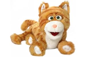 SILLY PUPPETS Silly Kitty Marionnette à main en forme de chat Orange 40 cm