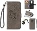 Produktbild Galaxy S9 Plus S9+ Case Leder Tasche Case Hülle im Bookstyle mit Standfunktion Kartenfächer für (Samsung Galaxy S9 Plus / S9+ 6,2 Zoll 2018 Veröffentlicht) Hülle +Staubstecker (4)