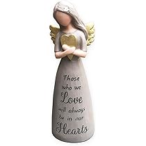 Blossom Bucket Angle Love Love Hand Painted Resin Decorative