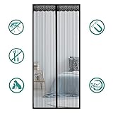 ★ Material: La puerta de la pantalla a prueba de insectos está hecha de fibra de poliéster tejida. El material estable y resistente a la rotura garantiza un uso prolongado, por lo que no necesita cambiar la cortina con frecuencia