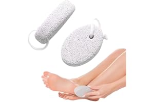 DILUSILK 2 Pcs Pumice Stone for Feet and Hands – Foot Scrubber for Dead Hard Skin Removal – Natural Foot File and Callus Remover for Exfoliation