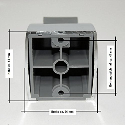 tecuro Brausehalter Wandhalter für Handbrause verchromt – Neigungswinkel verstellbar - 2