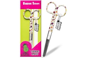 La Repera de Enfermera® Premium Nursing Scissors for Bandage and Sanitary Emergencies: Mayo and Roma Tip Scissors | Professional Round Tip | Nursing Accessories (PASSION FRUIT)