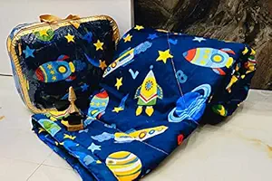 Chillanas Supersoft Cotton AC Comforter/ Quilt Single Bed , Comforter for Kids Single Bed 60 x 100 Inches. (Rockets)