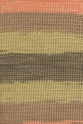 Lang Yarns Sol Degrade Bändchengarn Fb. 127 Braun Mix Kaffeemix aus 100 % Baumwolle