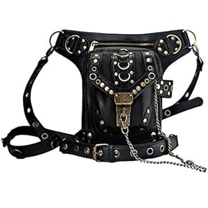 Sac Banane,Sac En Toile Noir Pour Homme Et Femme, Sacoche De Taille Tombante, Sac De Jambe