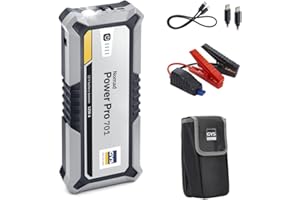 GYS, Nomad Power Pro 701, Démarreur/Booster Batterie Lithium Portable 2000A, Véhicules 12V (Moto, Voiture), Démarrage Sécurisé, Batterie Externe 6Ah (PowerBank), Lampe LED, Ecran LCD