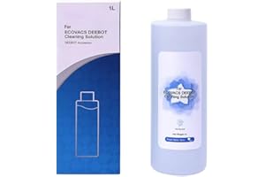 Geoviizon Solución de Limpieza Compatible con ECOVACS DEEBOT X50 Omni/T30 Omni/X2 Omni/T20 Omni/X1 Omni/X1e Omni/ X1 Turbo/ T10 Turbo Accesorios de Agente de Limpieza (1L)