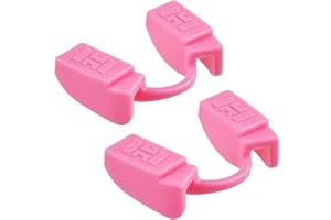 GELFORT Bocchino per sollevamento pesi per fitness e palestra, protezione per la bocca per tutti i tipi di sport di forza, mascella bassa, nessun contatto (2 PACK PINK)