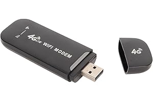 ‎EJOYOUS 4G LTE Router, Tragbares WLAN mit SIM Karten Steckplatz Mobiler WLAN Router USB surfstick, bis zu 150Mbit/s Download/ 50Mbit/s Upload Verbindung mit bis zu 10 Geräten (Schwarz)