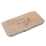 Galaxy S7 Edge Schutzhülle,Samsung Galaxy S7 Edge Lanyard Hülle,JAWSEU Elegante Retro Handyhülle Tasche Flip Cover Wallet Herz Blumen Kunstleder Strap Muster Transparent Innere Brieftasche Folio Tasche Hüllen Handycover Schutz Cases Etui Lederhülle Handytasche mit [Ständerfunktion] und [Kartenfächer] für Samsung Galaxy S7 Edge+1xSchwarz Glitzer Bling Eingabestift-Gold - 2