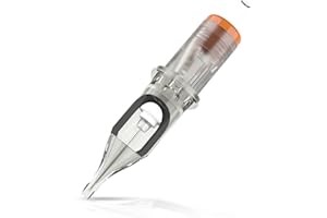 EZ Tattoo Cartridge Needles - 20Pcs #12 (14RS) Standard Round Shader Tattoo Needles Cartridges for Rotary Tattoo Machine Pen Gun - Revolution