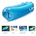Produktbild *** Mit Kissen *** Lifeasy - Outdoor Wasserdichte Aufblasbare Air Sofa Couch Portable Kompression Schlafen Lounger für Camping, Strand, Park, Hinterhof - Blau (2017 update- with pillow)