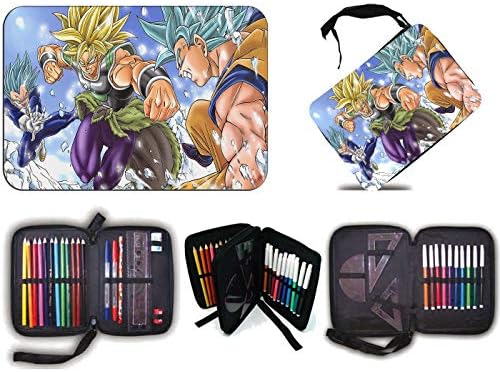 Scholar CASE Film Broly VS Goku Vegeta Gods Pencils Art
