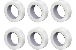 MEMOFYND Lot de 6 rouleaux de ruban médical microporeux, respirant, convient pour la peau, les pansements, les peaux sensibles (1,25 cm x 9 m)