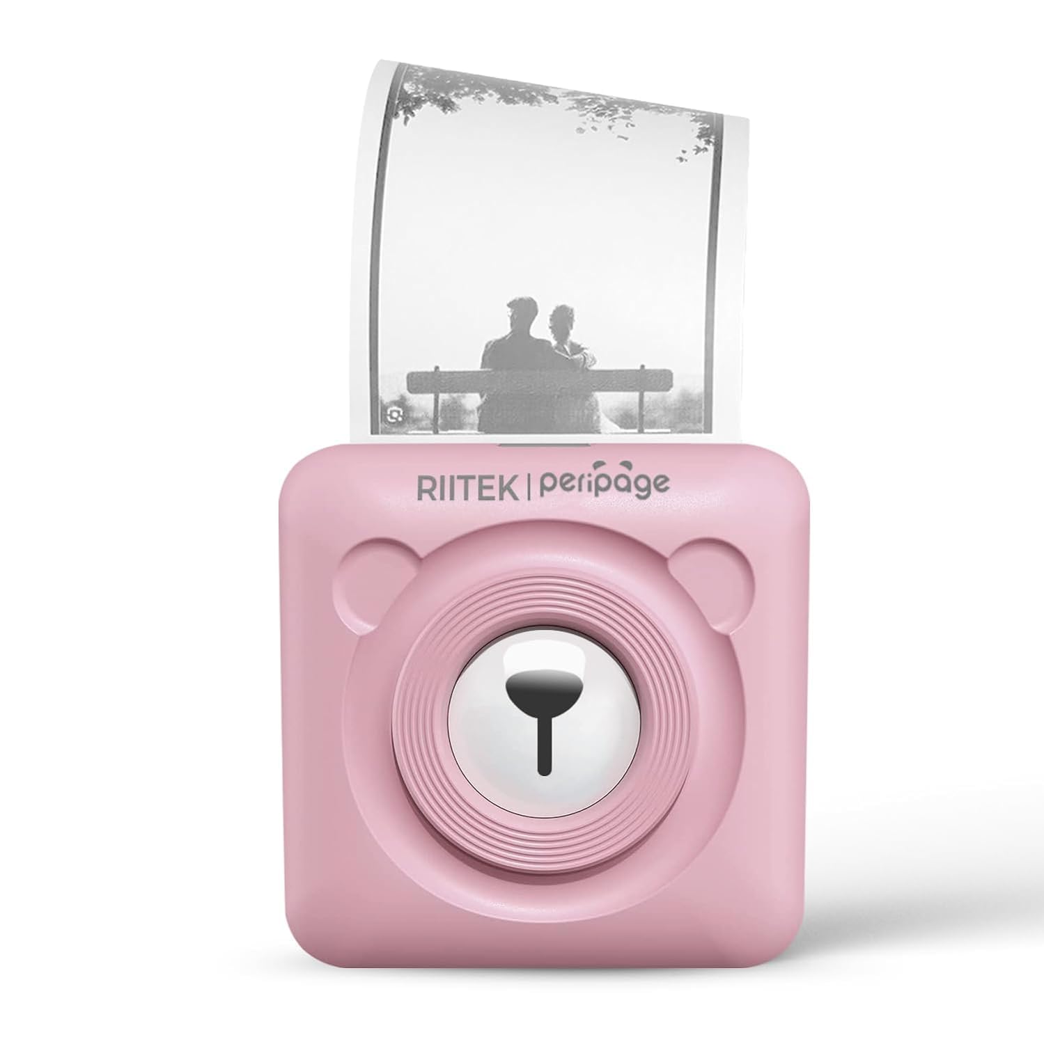 RIITEK PeriPage Inkless Pocket Printer; Wireless Bluetooth Portable Thermal Printer with Paper Roll for Picture, Label, Memo,