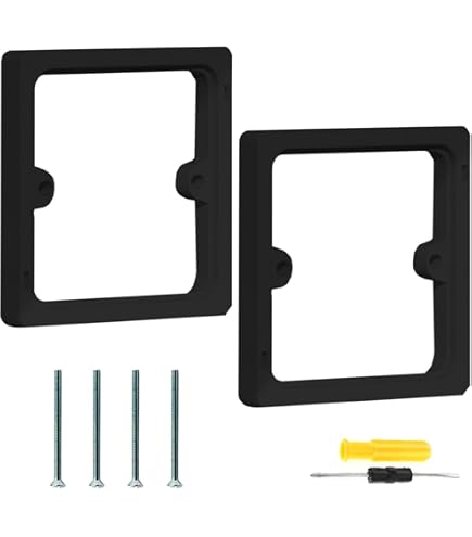 25 Pcs BE1-2 Electrical Outlet Box Extenders - 1-Gang, White, Non-Metallic With Screws - View #5