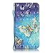 Price comparison product image Fatcatparadise For Galaxy J3(2016) Case, Samsung J310 Case [Free Tempered Glass Screen Protector], Colorful 3D Pattern Flip Magnetic Premium PU Leather Cover For Galaxy J3(2016)/J310(Gold Butterfly)