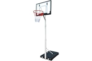 NORDIC PROSTORE PROSPORT Canestro Basket Bambini Junior 2,1m-2,6m – Esterno Professionale – Altezza Regolabile - Supporto Riempibile