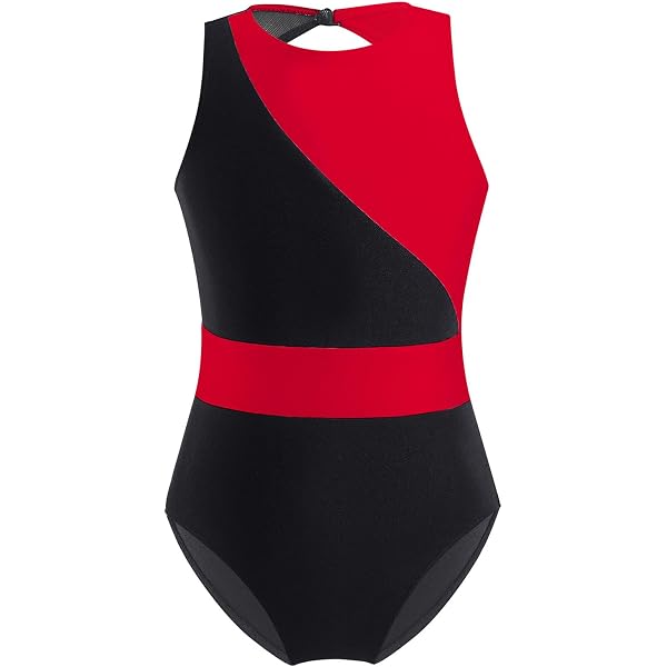 Body Da Danza Bambina Freebily - Maniche Lunghe Con Strass, Schiena Scava, Per Balletto, Ginnastica, Jazz (Taglie Bambina)