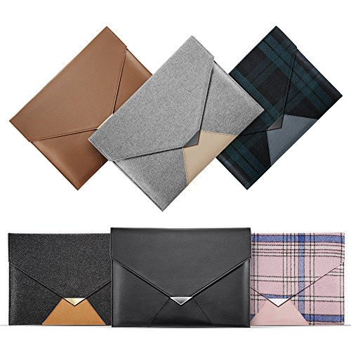 Macbook 12 Zoll Tasche, ESR® Courier Series Macbook 12 Zoll Schutzhülle Premium PU Ledertasche für Macbook 12 Zoll (Braun) - 7