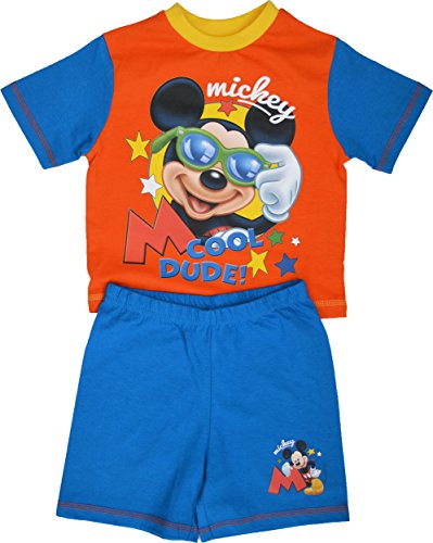 Boys Disney Mickey Mouse Cool Dude Short Pyjamas Size 12-18 Months