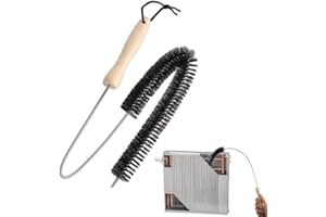 BNGXR Spazzola per Caloriferi, 75cm Spazzola per Radiatori, Spazzole per Pulizia Radiatore, Pulisci Termosifoni Flessibile, Spolverino Cattura Polvere per Radiatore per la Pulizia