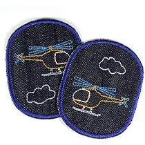 Jeans Aufbügelflicken Für Kinder – Bagger & Baustellen-Motive, 10x8 Cm, Perfekt Für Kaputte Knie