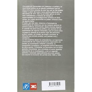 Convergencia Democrática de Cataluña: El partido y el movimiento político (Monografías)