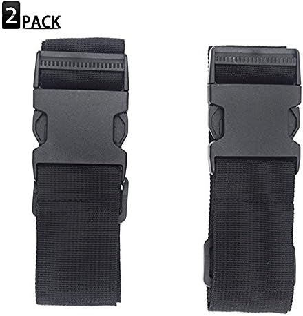Luggage Straps Suitcase Adjustable Belt Carry for Bungee Travel Accessories- 2 Pack.