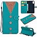 Produktbild iPhone X (5.8 Zoll) Hülle, Leder Tasche Handyhülle Flip Wallet Schutzhülle für iPhone X (5.8 Zoll) mit Ständer und Kartenfächer/Magnetverschluss (2)
