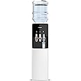 Nikai Top Loading Water Dispenser with 3 Tap Design Hot, Cool, Normal Water, Compressor Cooling, 16L Cabinet, Stainless Steel Tank, Low Noise, Anti-Bacterial Design, Anti-Spill - NWD1400C (White)