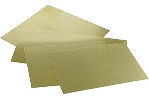 EVEK Messingblech 5mm (Ms63 / CuZn37 / 2.0321) Platten Blech Zuschnitt wählbar Wunschmaß möglich 200x200mm