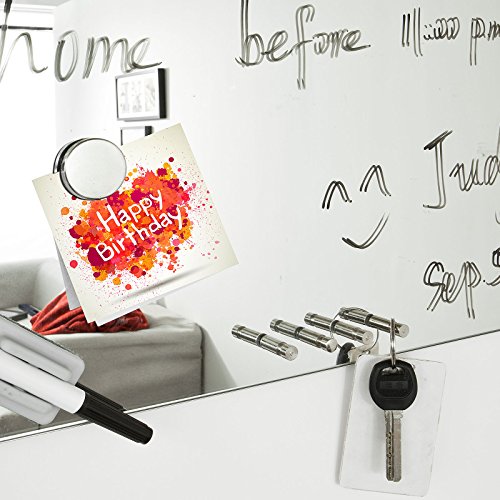 SoBuy® Memoboard,Spiegel-Memoboard,Magnettafel,Whiteboard,Schreibtafel, FRG46 - 4