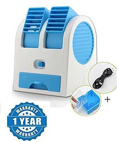 Raptas Mini Fan & Portable Dual Bladeless Small Air Conditioner Water Air Cooler Powered By Usb & Battery Use Of Car/Home/Office (One Year Warranty) RS.455 (59.00% Off) - Amazon Raptas Mini Fan & Portable Dual Bladeless Small Air Conditioner Water Air Cooler Powered By Usb & Battery Use Of Car/Home/Office (One Year Warranty) RS.455 (59.00% Off) - Amazon