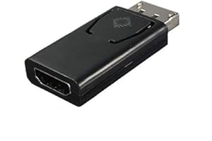 REALMAX® DisplayPort DP Male To HDMI Female Adapter Connector for Laptop/Pc to HDTV/projector (DisplayPort To HDMI Adapter)