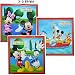 Produktbild 3 tlg. Set _ 3-D Effekt ! Fliesensticker - Disney Mickey Mouse & Minnie Mouse - auch als Untersetzer / Wandtattoo - Badezimmer - Badezimmersticker / Badezimmer Deko / Deko - Fliesen wasserfester Sticker - Aufkleber