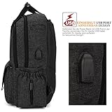 CoolBELL Baby Wickeltasche mit USB Port / Große Größe Baby Wickeltasche mit isolierte Taschen / wasserdicht Reise Knapsack / Windelhenkeltasche einschließlich Wickelunterlage und isolierte Beutel, - 6