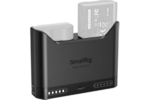 SMALLRIG Cargador Dual EN-EL15c para Nikon, Carga Rápida 2h con USB-C 22.5W, Compatible con Nikon ZR/Z6III/Zf/Z8/Z7II/Z7/Z6II/Z6/D850/D810/D780/D750/D500-5491