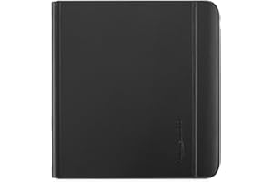 Kobo Libra Colour SleepCover Case | Black Notebook | Sleep/Wake Technology | Built-In 2-Way Stand | Vegan Leather | Compatible with 7” Kobo Libra Colour eReader