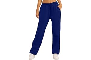 GÉNÉRIQUE Jogging Femme Pantalon Baggy Sweatpants Mode Sport Pantalons de Survêtement Taille Haute Décontracté Pants Pantalon de Jogging Large Leg Automne Hiver 2025