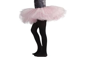 CALZITALY PACK 1/2 Collant Danza Bambina | Calze Ballet Bimba | 40 Den | da 4 a 14 anni | Rosa, Nero, Naturale, Bianco