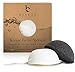 Konjac Facial Sponge - Pack Of 2 Sponges (Charcoal Black & Natural White) For Sensitive To Oily Skin