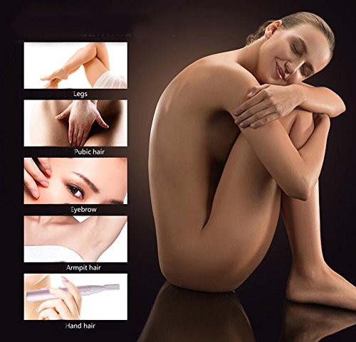 Augenbrauen-Trimmer Gesichtshaartrimmer Portable Electric Women Eyebrow Bikini Legs Trimmer Body Hair Remover Shaver with Plastic Mini Comb Electric Facial Hair Remover Removal Tool Eyebrow Trimmer Razor Set for Shaving Body Hair Like Eyebrow, Ear, Hair, Arms, Legs and Redundant Hair - 4