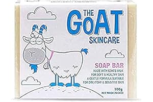 The Goat Skincare Pure Goat's Milk Original Soap Bar, Suitable for Dry, Itchy and Sensitive Skin, Paraben Free and No Artificial Colours 100g