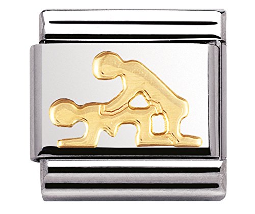 Nomination Composable Classic Fun Edelstahl und 18K-Gold (Sex 2) 030110