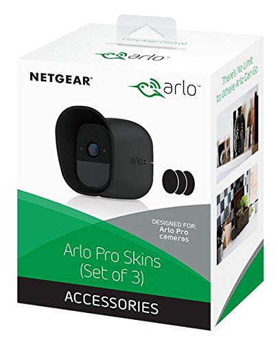 Arlo Pro Set of 3 Black Skins, Designed for Arlo Pro Wire-Free Cameras (VMA4200B) - 3 Piece by NETGEAR