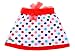 Lil Orchids multi polka skort with contrast bow & meshline bottom. RS.399.00